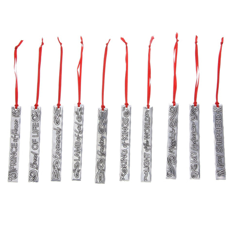 Jesus Icicle Ornaments - Handcrafted Christmas Decor | Ornament Set 10 Pieces