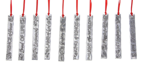 Jesus Icicle Ornaments - Handcrafted Christmas Decor | Ornament Set 10 Pieces