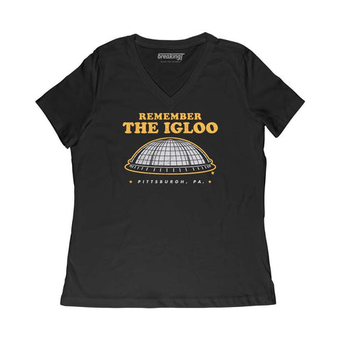 Remember the Igloo Hoodie Hoodie BreakingT Small Women's V-Neck T-Shirt 