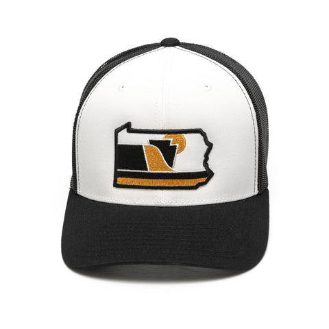 Snapback Trucker Hat - The Yinzer Pennsylvania Hat with Embroidered Logo Patch