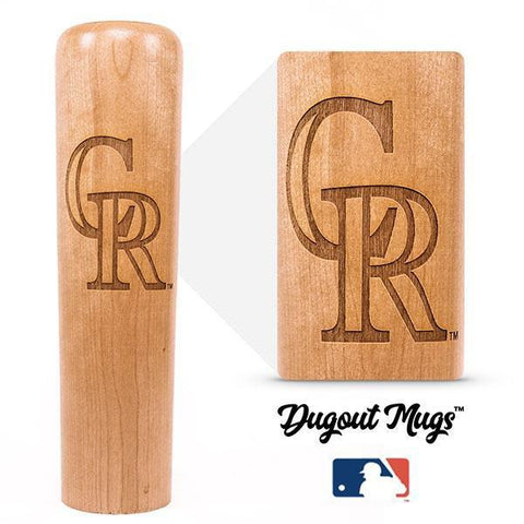 Colorado Rockies "CR" Dugout Mug® | Baseball Bat Mug MLB Teams - Dugout Mug Dugout Mugs®   