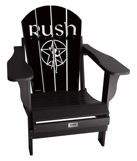 RUSH “STARMAN” Adirondack Chair Entertainment Series Chair mycustomsportschair Black  