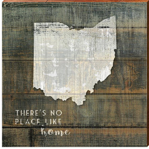 Ohio | There's No Place Like Home | Wall Art Print on Real Wood