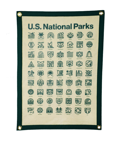 National Parks Camp Flag • Steve Wolf x Oxford Pennant Camp Flag Oxford Pennant   