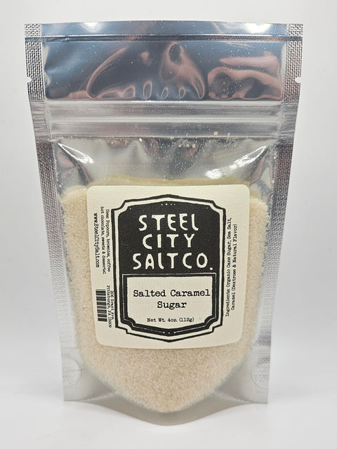 Salted Caramel Sugar - Steel City Salt Company Gourmet Baking Sugar Blend