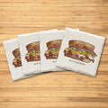Pittsburgh Fries on Sandwich! Ceramic Drink Coasters set - 4 Pack Coasters The Doodle Line   