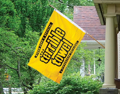 Pittsburgh Steelers Terrible Towel® Two-Sided Flag Flag Little Earth Productions   