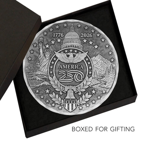America250 Sea to Shining Sea Commemorative Coaster (Aluminum)