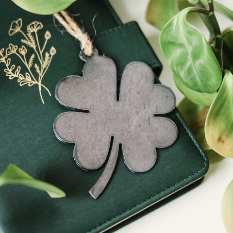 Shamrock Ornament – Four Leaf Clover Gift | Recycled Steel Eco Friendly Decor