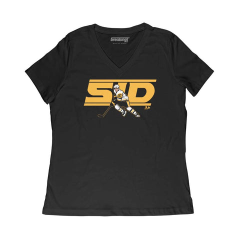 Pittsburgh Penguins Sidney Crosby: Sid Hoodie Hoodie BreakingT Small Women's V-Neck T-Shirt 