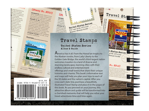 Travel Stamps - United States Album & Guide Book Travel Stamps   