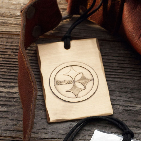 Pittsburgh Steelers Logo Bag Tag (Bronze)