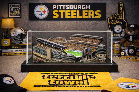 Heinz Field Replica – Handcrafted Steelers Stadium Model | Pittsburgh Football Gift by Home Fields