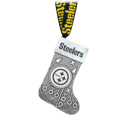 Pittsburgh Steelers Playbook Stocking Ornament Ornament Wendell August Forge Default Title  