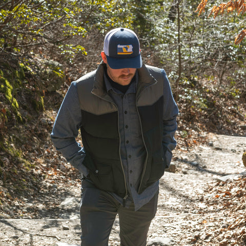 Pennsylvania Snapback Hat – RepresentPA Trucker Patch Cap With Meshback