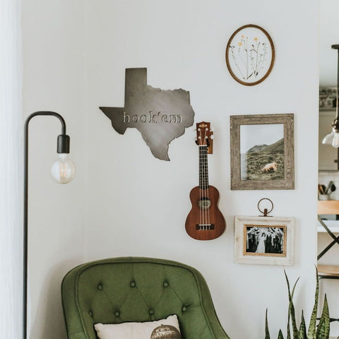 Texas Hook 'Em Wall Decor