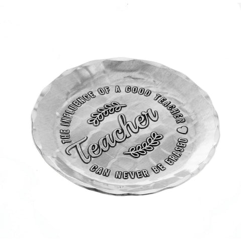 Good Teacher Coaster - Engraved Wooden Gift Set | Rustic Office Desk Accessory