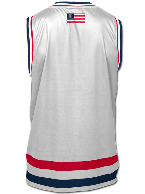 Team USA 2024 Special Edition White Hockey Tank Hockey tanks Bench Clearers   