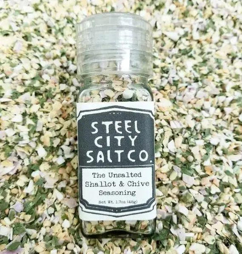 The UnSalted Shallot & Chive Seasoning (Salt Free)  Steel City Salt Company   