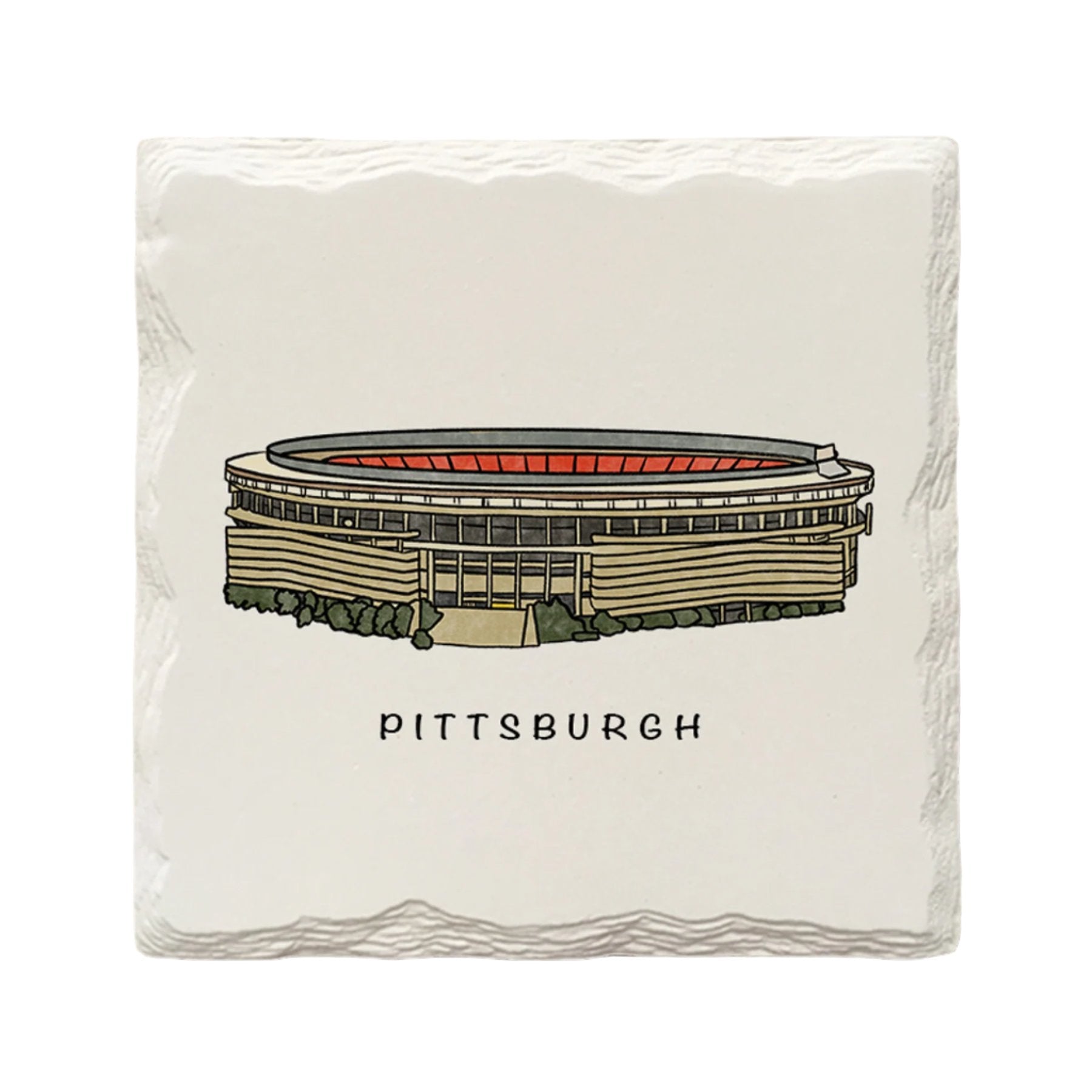 Three Rivers Stadium Ceramic Drink Coaster – YinzerShop
