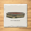 Pittsburgh Iconic Stadium Variety Pack - Ceramic Drink Coasters - 4 Pack Coasters The Doodle Line   