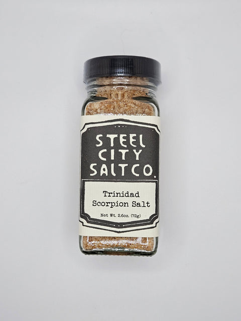 Trinidad Scorpion Salt - Fiery Salt Blend | Artisan Spicy Seasoning Salt by Steel City Salt