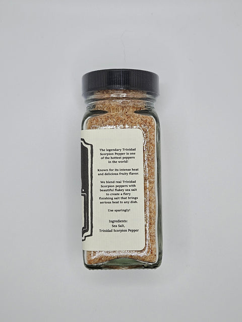Trinidad Scorpion Salt - Fiery Salt Blend | Artisan Spicy Seasoning Salt by Steel City Salt
