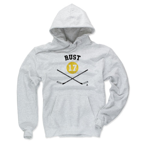 Pittsburgh Penguins Bryan Rust Men's Hoodie Men's Hoodie 500 LEVEL Ash S Men's Hoodie