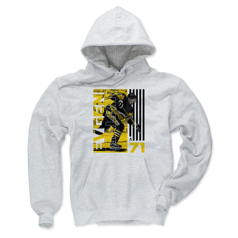 Pittsburgh Penguins Evgeni Malkin Men's Hoodie Men's Hoodie 500 LEVEL Ash S Men's Hoodie