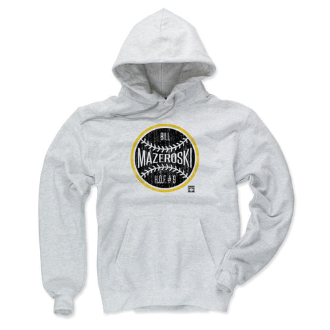 Pittsburgh Pirates Bill Mazeroski Men's Hoodie Men's Hoodie 500 LEVEL Ash S Men's Hoodie