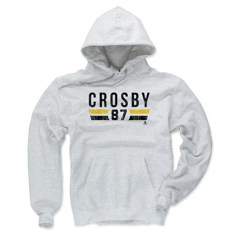 Pittsburgh Penguins Sidney Crosby Men's Hoodie Men's Hoodie 500 LEVEL Ash XL Men's Hoodie