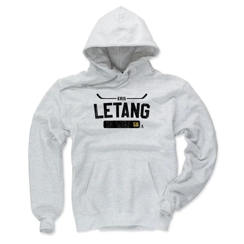 Pittsburgh Penguins Kris Letang Men's Hoodie Men's Hoodie 500 LEVEL Ash S Men's Hoodie