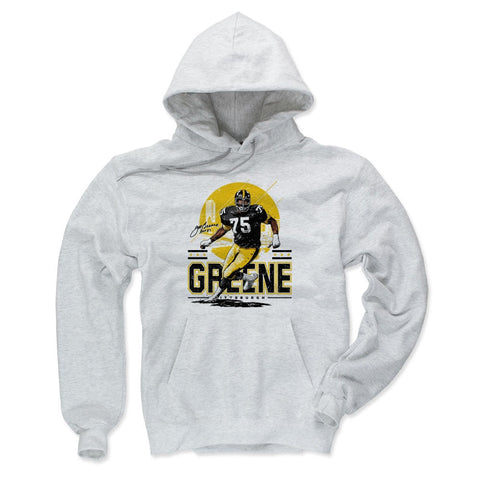 Joe Greene Pittsburgh Skyline Men's Hoodie Men's Hoodie 500 LEVEL Ash S Men's Hoodie