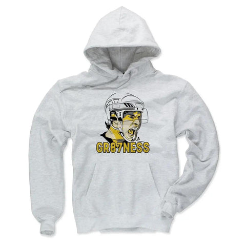 Pittsburgh Penguins Sidney Crosby Men's Hoodie Men's Hoodie 500 LEVEL Ash XL Men's Hoodie