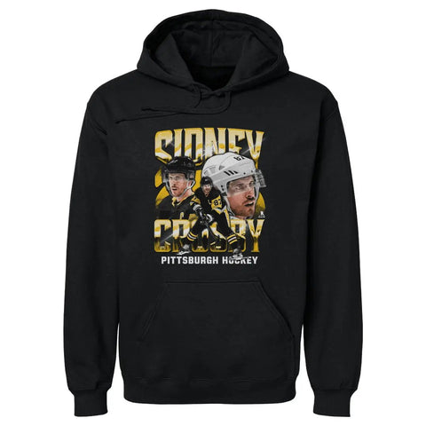 Pittsburgh Penguins Sidney Crosby Men's Hoodie Men's Hoodie 500 LEVEL Black S Men's Hoodie