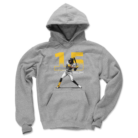 Pittsburgh Pirates Oneil Cruz Men's Hoodie Men's Hoodie 500 LEVEL Gray S Men's Hoodie