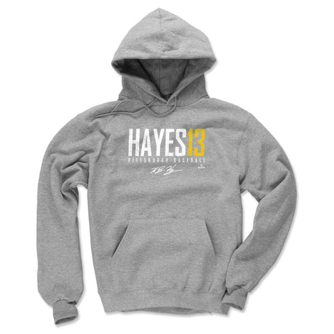 Pittsburgh Pirates Ke'Bryan Hayes Men's Hoodie Men's Hoodie 500 LEVEL Gray S Men's Hoodie