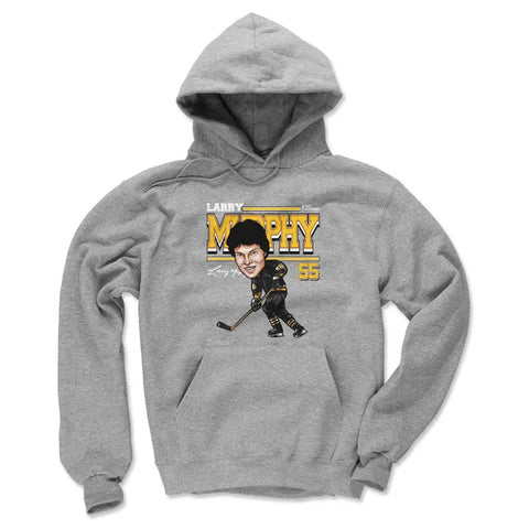 Larry Murphy Pittsburgh Cartoon  Men's Hoodie Men's Hoodie 500 LEVEL   