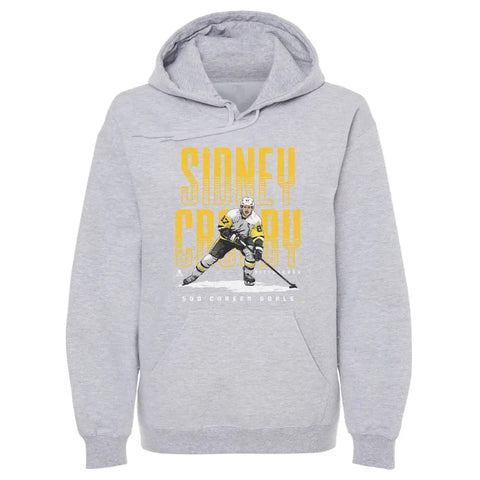 Pittsburgh Penguins Sidney Crosby Men's Hoodie Men's Hoodie 500 LEVEL Gray S Men's Hoodie