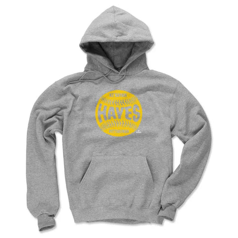 Pittsburgh Pirates Ke'Bryan Hayes Men's Hoodie Men's Hoodie 500 LEVEL Gray S Men's Hoodie