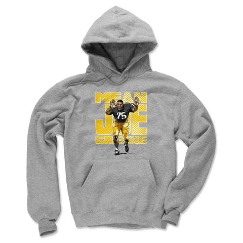 Joe Greene Bold  Men's Hoodie Men's Hoodie 500 LEVEL Gray S Men's Hoodie