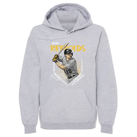 Pittsburgh Pirates Bryan Reynolds Men's Hoodie Men's Hoodie 500 LEVEL Gray S Men's Hoodie