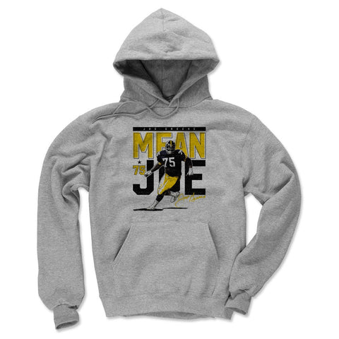 Joe Greene Pass Rush Pittsburgh Men's Hoodie Men's Hoodie 500 LEVEL Gray S Men's Hoodie