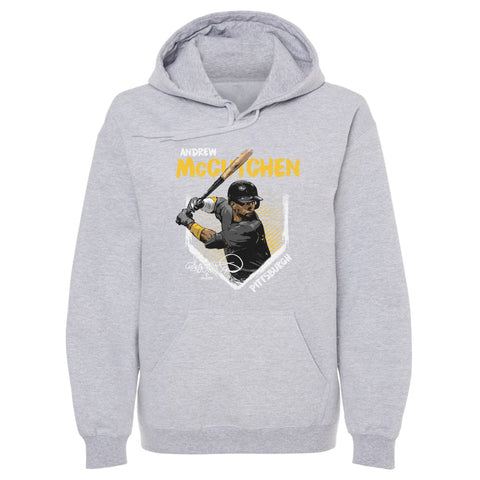 Pittsburgh Pirates Andrew McCutchen Men's Hoodie Men's Hoodie 500 LEVEL Gray S Men's Hoodie