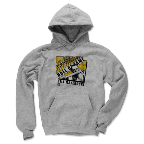 Pittsburgh Pirates Bill Mazeroski Men's Hoodie Men's Hoodie 500 LEVEL Gray S Men's Hoodie