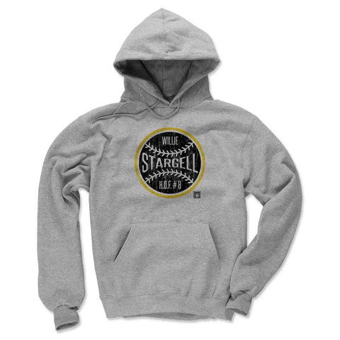 Pittsburgh Pirates Willie Stargell Men's Hoodie Men's Hoodie 500 LEVEL Gray S Men's Hoodie