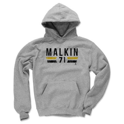 Pittsburgh Penguins Evgeni Malkin Men's Hoodie Men's Hoodie 500 LEVEL Gray S Men's Hoodie