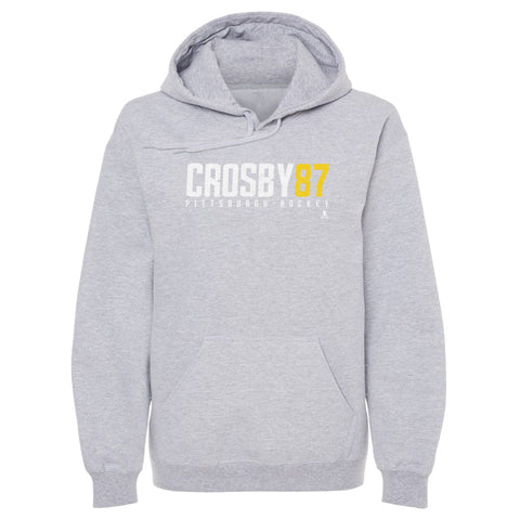 Pittsburgh Penguins Sidney Crosby Men's Hoodie Men's Hoodie 500 LEVEL Gray S Men's Hoodie