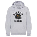 Joe Greene Pittsburgh Helmet Font Men's Hoodie Men's Hoodie 500 LEVEL Gray S Men's Hoodie