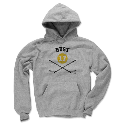 Pittsburgh Penguins Bryan Rust Men's Hoodie Men's Hoodie 500 LEVEL Gray S Men's Hoodie